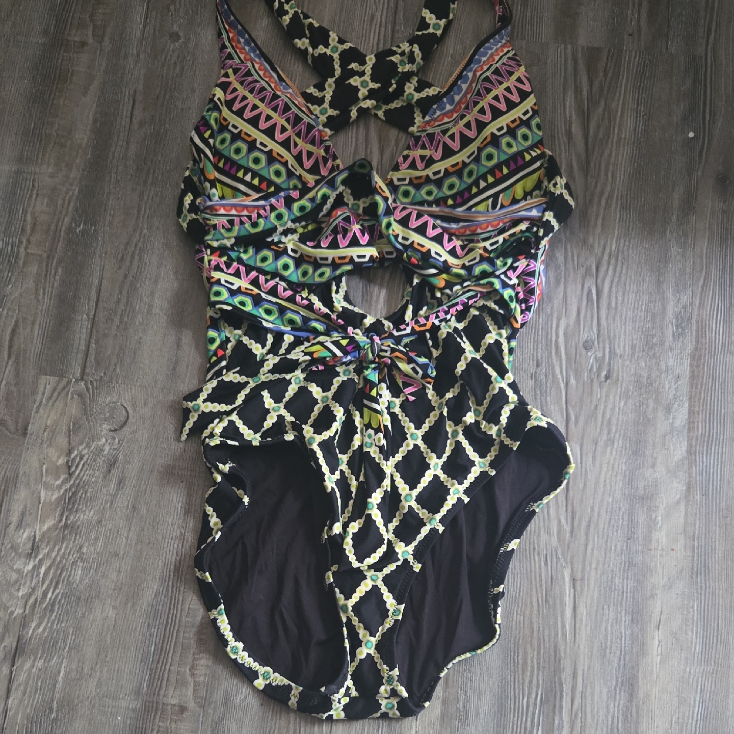 Trina Turk Multicolor Geometric Women Swim Piece